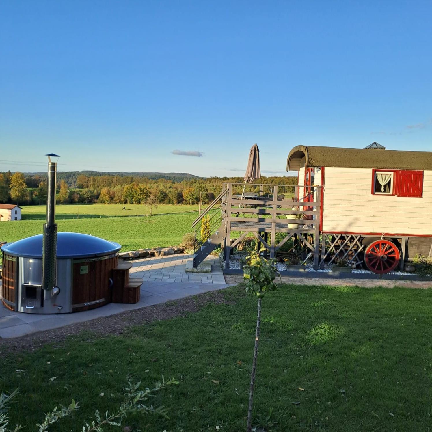 La Roulotte Belle Fleur Hotell Saint-Nabord Eksteriør bilde