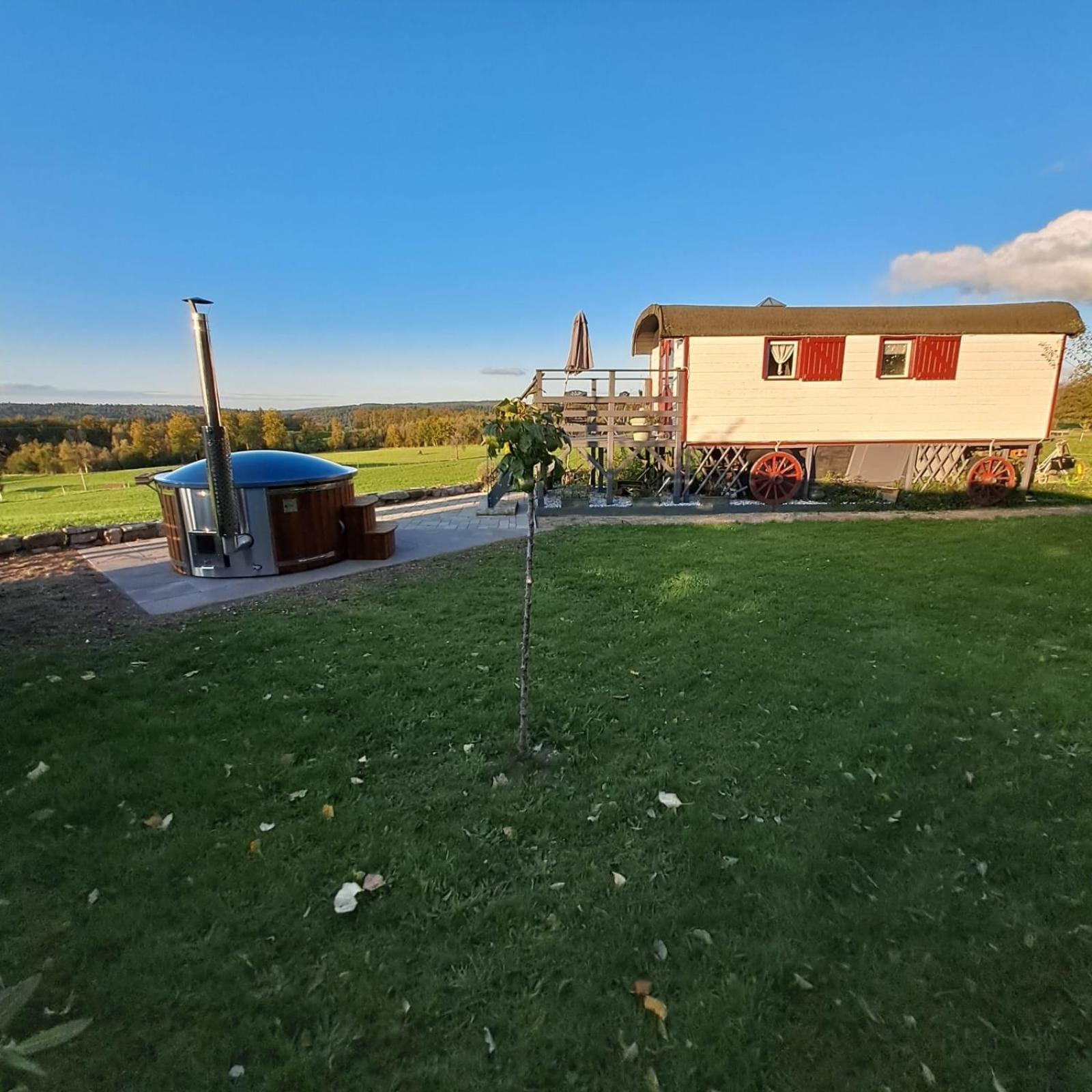 La Roulotte Belle Fleur Hotell Saint-Nabord Eksteriør bilde